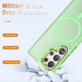thumbnail image 3 of TJS for Samsung Galaxy S25 Ultra Phone Case, Magnetic Ring Translucent Protective Cover for Samsung S25 Ultra (Green), 3 of 5