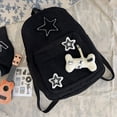 thumbnail image 3 of Mochila de pana para mujeres hombres bolsa de viaje con estrellas bolsa de libros para el trabajo compras escuela, 3 of 9