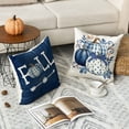 thumbnail image 3 of Sm:)e Pumpkin Fall Pillow Covers 18x18 Inch Set of 4, Cushion Covers for Sofa Seasonal Home Decor, 3 of 8
