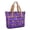 Purple and Pink Checkered Pattern, variant on Black and White Checkered Pattern Large Tote Bag for Women, Polyester Roomy Carryall with Pockets and Zipper, Lightweight Gifts Ideas for Work School Gym