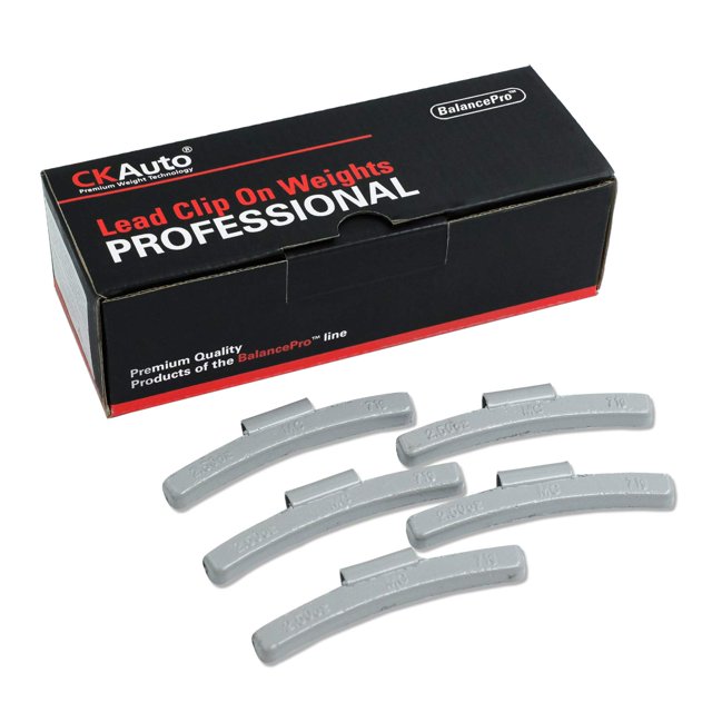 Ckauto Mc-Series Recubierto 2.50 Oz Clip De Plomo En Pesos De Rueda 20 Piezas/Caja
