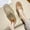 Yellow, variant on WIZUTIZ Flat Sandals for Women Sandals for Women 2025 Workout Comfortable Stretch Hollow Out Shiny Sandals Pull-On Summer Shoes Low Heel (1"-2") Wide Solid Sandals for Older Women Anniversary