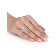 thumbnail image 3 of 1 1/4 Carat (Ctw) Lab-Created White Sapphire Braided Ring In Sterling Silver, 3 of 5
