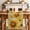 Yellow Beige, variant on Sunflower Table Runner - 48 Inch Long Yellow Floral Elegant Flowers Pastoral Cotton and Linen Blended Dress Scarves Farmhouse Table Runner for Kitchen Dining, Coffee Table, 13" x 48"