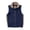 Navy/Mocha, variant on Monterey Club Men's Stretchable Polar Fleece Fully Lined Zip Front Vest #1729