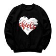 thumbnail image 4 of Pompotops Femmes Manches Longues O Col Imprimé Décontracté T-Shirt Tops Pull-Over Chemisier, 4 of 4
