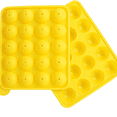 thumbnail image 3 of Silicone Cake Pop Mold Set – Yellow 20-Cavity Non-Stick Baking Tray with Sticks & Recipe Guide, 3 of 7