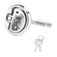 thumbnail image 2 of Large Marine Grade 316 Stainless Steel Flush Hatch Latch - Adjustable Locking Lift Handle For Boats 2 of 14