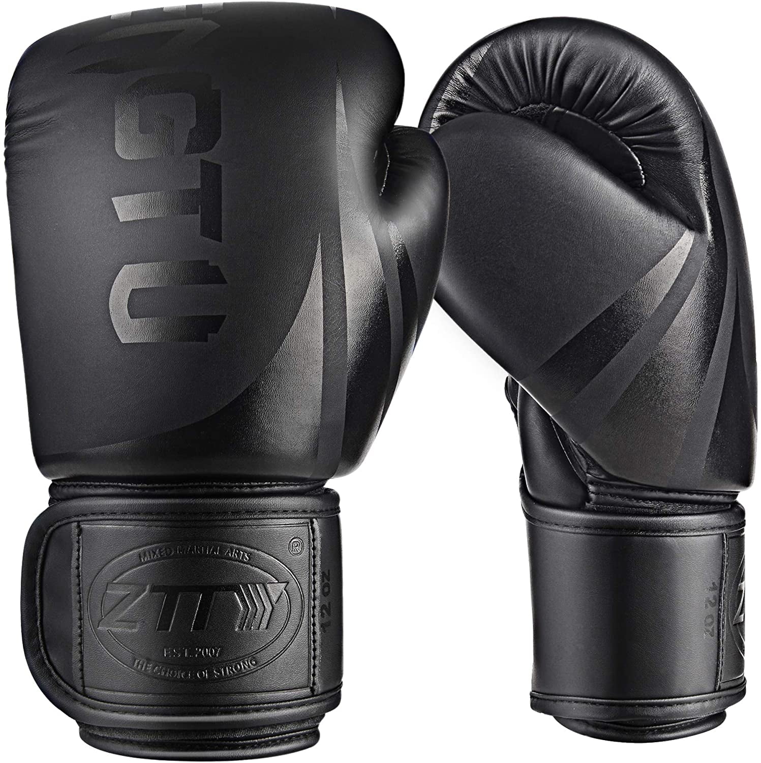 black Superior Sparring Boxing Gloves Muay Thai Kickboxing gloves MMA training 