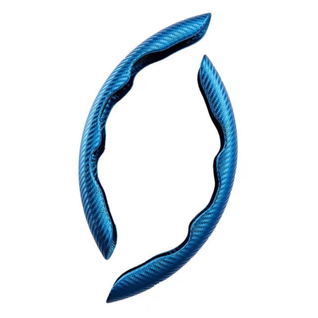 Embellecedor de marco para volante de coche, pegatina de decoración para camión y automóvil, Kit Interior antideslizante Universal, rojo de Automoción decorativa y accesorios Fibra de Carbono Azul