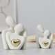 thumbnail image 4 of Mini Couple Statue Tv Stand Decor Abstract Sculpture Knick Knacks Home Decor Couples Love Office Sho, 4 of 5