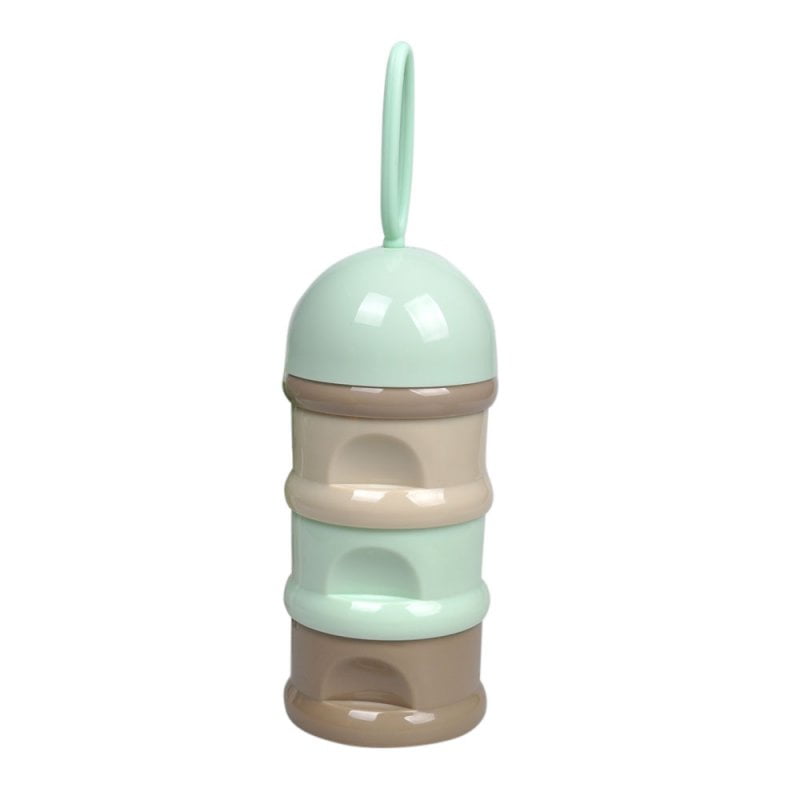 4 Layers BPA Free Stackable Formula Milk Powder Dispenser for Travel Night Time Feedings and Snack Storage Pills Containers