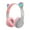 Gray, variant on Cat Ear Headphones with LED Lights, Wireless Bluetooth 5.0 & Wired Over-Ear Headset, Built-in Mic/Mute Button, Foldable Design, Comfortable for Kids/Teens/Adults - School, Travel, Gaming