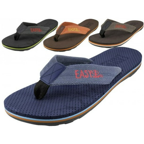 Easy USA - Easy USA M3668 Mens Soft Insole Flip Flops - 36 Pairs ...