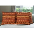 thumbnail image 6 of Ambesonne Tribal Throw Pillow Cover 4 Pack, Geometric Art, 16", Orange Yellow, 6 of 7