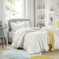 thumbnail image 1 of Regency Heights Twin/Twin XL Size Ruffle Comforter Set with Sham,2-Piece Quilted Bedding Set, Ivory, Gift for Women, 1 of 9
