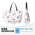 thumbnail image 4 of Kdxio Cute Poodle Dog for Beach Bag for Women Large Beach Tote Bag Waterproof Sandproof Swim Bag with Zipper Pockets Beach Vacation Travel, 4 of 7