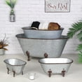 thumbnail image 2 of Decoración de bañera Cheungs Lavande, metal, flor de lis, grande, galvanizada, 2 of 6