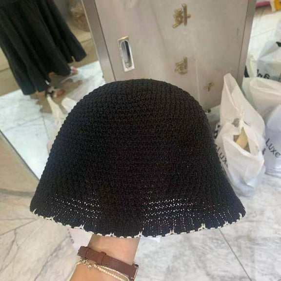 COCOpeaunt New Beach Korean Straw Hat Summer Women Visor Bucket Hat Fisherman Hat Hand Made Panama Girl Fishing Chapeau Sun Hats for Women