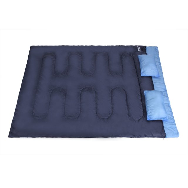 North Gear Camping Double Sleeping Bag With Pillows