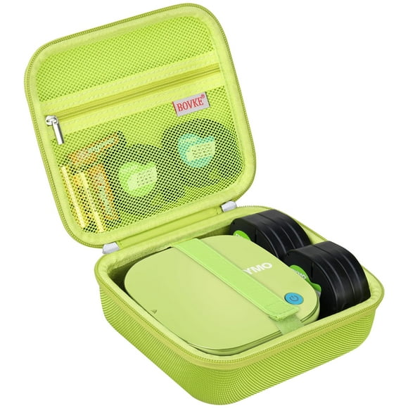 Estuche de Transporte BOVKE para Etiquetadora DYMO LetraTag 200B Amarillo