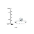 thumbnail image 3 of Bague de Fiançailles Solitaire en Diamant Rond de Laboratoire 3/4 Ct en Or Blanc 14 K, 3 of 3
