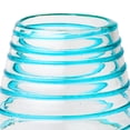 thumbnail image 3 of 10 Strawberry Street Meridia Mexican Glassware, Stemless Wine, Set of 4, Aqua, 3 of 6