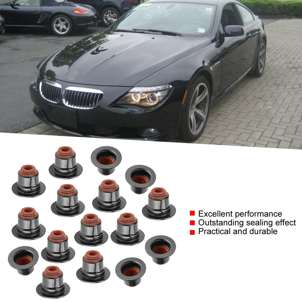 Cergrey 11340029751 16Pcs Valve Stem Seal Kit for X5 X6 545i 550i 650i