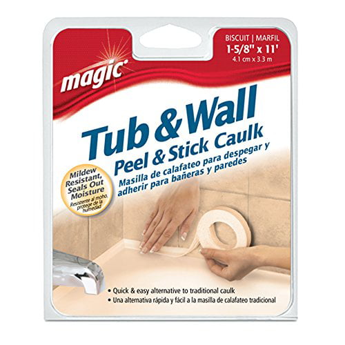 Magic Tub Wall L Caulk Strip, How To Apply Bathtub Caulk Strip