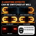 thumbnail image 3 of 4Pcs Turn Signals for Bicycles with Alarm, USB Charging Remote Control Split/Integrated Bike Tail Light 5 Modes Waterproof Strobe Bike Rear Lights Can be Mounted on Front and Rear of Bicycle, 3 of 7