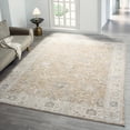 thumbnail image 7 of Laddha Home Designs 7.75' x 10' Bordered Damask Area Throw Rug - Brown and Cream, 7 of 7