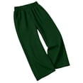 thumbnail image 3 of CaComMARK PI Women's High Elastic Waist Sweatpants Elastic Waist Straight Leg Comfy Workout Casual Sweat Pants with Pockets Army Green, 3 of 5