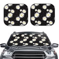 thumbnail image 2 of Saiise Daisies Flowers for Foldable Car Sun Shades (2-Pack) Offer Sun Protection with an Easy-fold Design for Convenient Windshield Shading-Small, 2 of 6