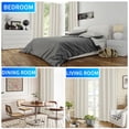 thumbnail image 2 of JIATER Blackout Curtains,52 x 84 inch Blackout Curtains Set of 2 for Bedroom Living Room,Thermal Insulated Room Darkening Drapes with Grommet,White, 2 of 7