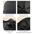 thumbnail image 6 of Shenmeida Spring Summer Unisex Hat Hollow Out Quick Dry Breathable Mesh Cap Adjustable Baseball Cap for Outdoor, 6 of 6