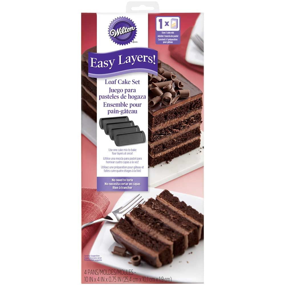 Wilton 5 Piece Easy Layer Cake Pan Set Walmart Com