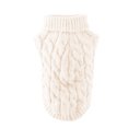 thumbnail image 1 of EeaseMX Suéter fino de moda para mascotas, ropa de punto, suministros para cachorros de perro (blanco, talla M), 1 of 7