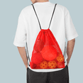 thumbnail image 4 of GSE Games & Sports Expert 19"x15" Mesh Drawstring Sport Ball Bag. Sports Equipment Backpack Bag for Sport Ball, Team Practice, Swimming, Gym, Camping Gear, Laundry - Red, 4 of 8