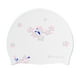 thumbnail image 1 of Gorro de natación de silicona antideslizante, suave y estampado, para piragüismo intensivo. blanco, 1 of 9