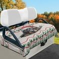 thumbnail image 2 of Yuyamidu Xmas Dachshund Paw Golf Cart Seat Covers Winter Warm Golf Cart Seat Towel Blanket Fits in Club Car Other 2-Seat Golf Carts Christmas Decoration, 2 of 8