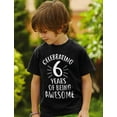 thumbnail image 3 of Tstars Unisex 6th Birthday T-shirt - Celebratory Graphic Tee for Six-Year-Olds - 6 Years of Being Awesome Theme - Ideal Gift for Birthday Parties - Youth Kids Apparel, 3 of 7