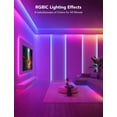 thumbnail image 3 of RGBIC , Smart LED Lights for Bedroom, Bluetooth LED Lights APP Control, DIY Multiple Colors on One Line, Color Changing LED Strip Lighting Music Sync, Home Decor, 16.4ft, 3 of 5