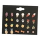 thumbnail image 1 of Pendientes de mujer de moda Sunnimix 12 Pares Dibujos Animados, 1 of 8