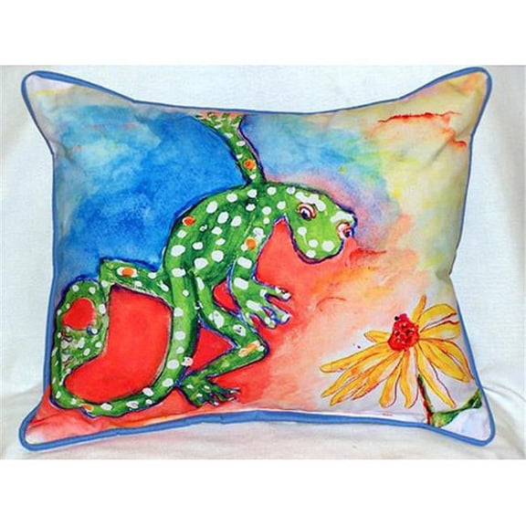 Betsy Drake HJ143 Gecko Large Indoor-Outdoor Pillow 16 in. x 20 in.