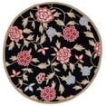 thumbnail image 2 of Safavieh Chelsea Mattese Floral Area Rug, Black/Green, 5'6" x 5'6" Round, 2 of 11