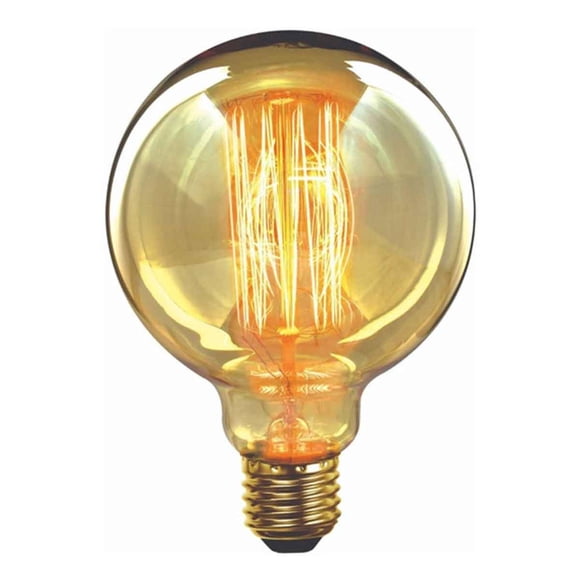 Foco Vintage Tipo Globo 40W Luz Calida Incandescente dorado 40W