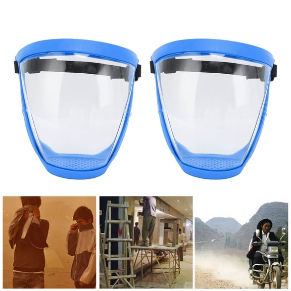Protector Facial Transparente, Protector Antiempaños Transparente De Policarbonato Con Banda Elástica Ajustable, Para Uso Industrial Y Doméstico