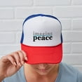 thumbnail image 6 of CafePress - Imagine Peace - Adjustable Unisex Printed Trucker Hat with Mesh Back, 6 of 10