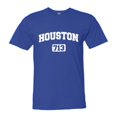 thumbnail image 1 of PleaseMeTees™ Mens Houston 713 Area Code Distressed HQ Tee, 1 of 1