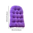 thumbnail image 6 of koolsoo Hanging Egg Chair Cushion Soft Basket Chair Cushion for Outdoor Porch Garden Violet, 6 of 6